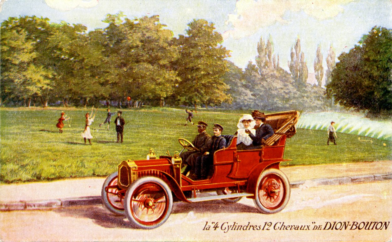 Francouzská reklama na automobil De Dion-Bouton, cca 1904 od Unbekannter Künstler