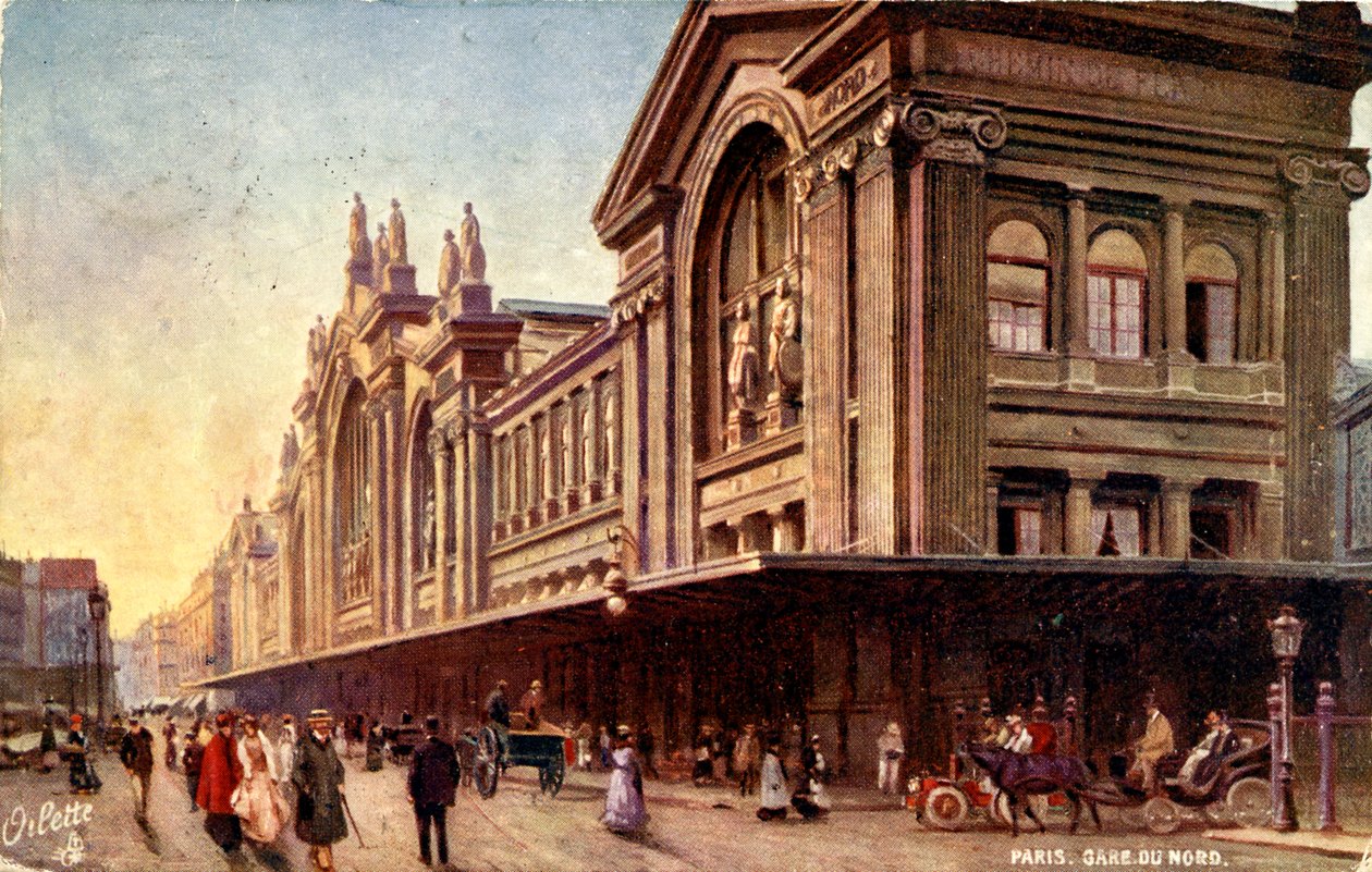 Gare du Nord, Paříž od Unbekannter Künstler