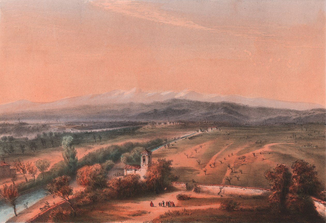 Celkový pohled na bojiště Magenta, Lombardie od William M. Timlin