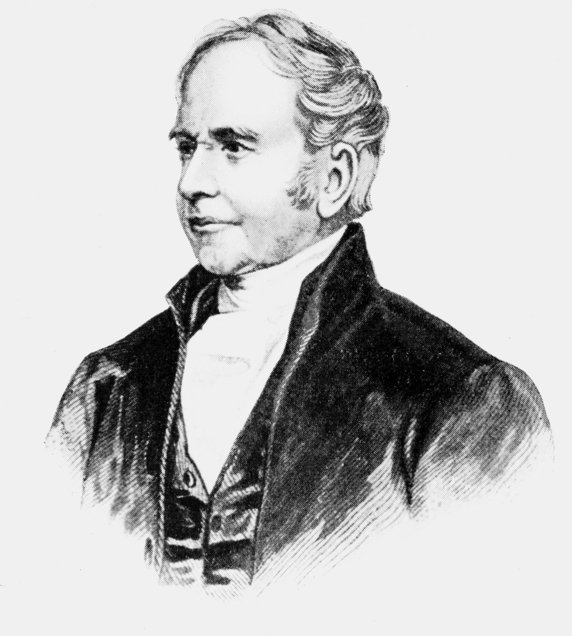 George Bradshaw, britský původce železničních průvodců, c 1850 od Unbekannt