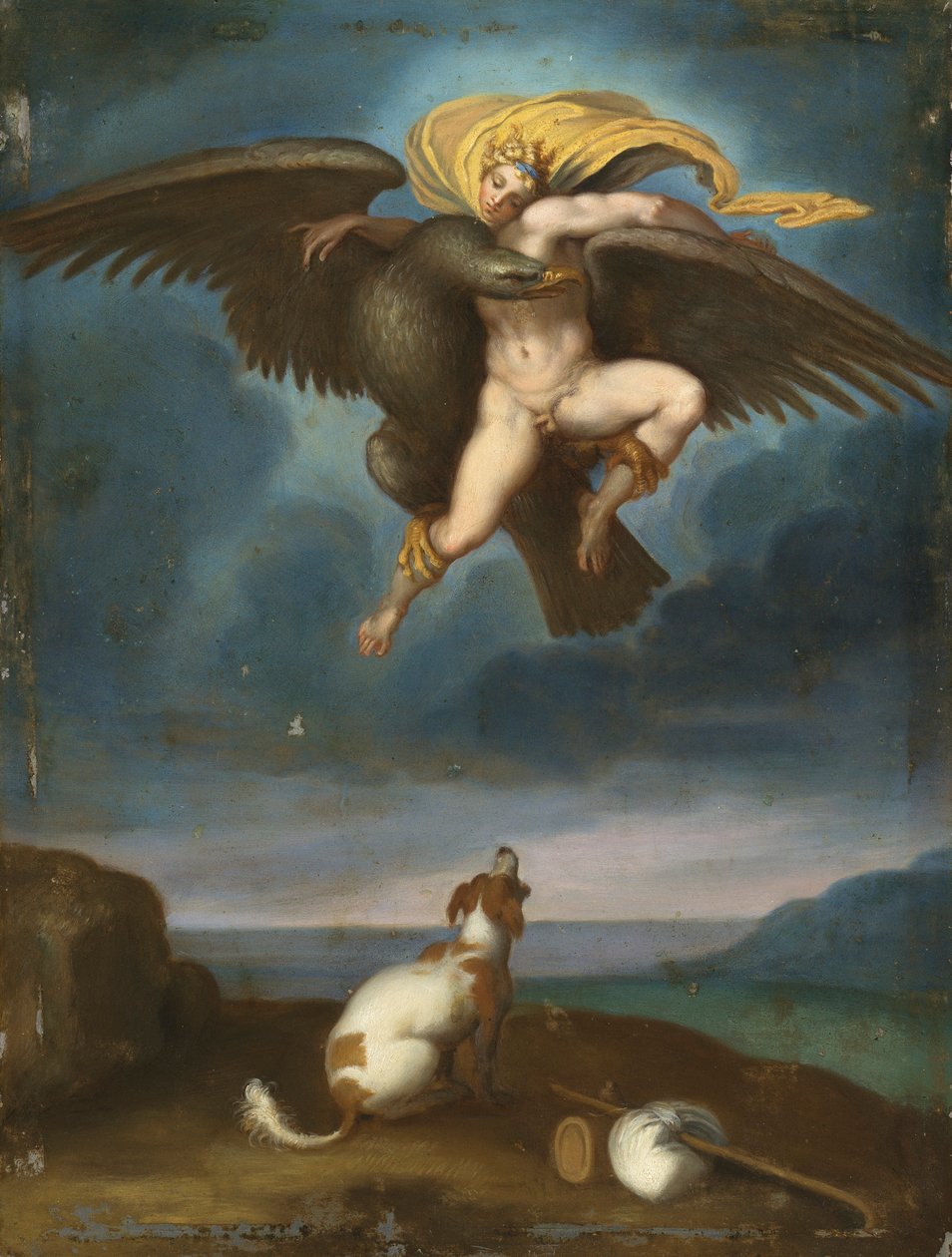 Giovanni Battista Naldini podle Michelangela - Znásilnění Ganymeda 2020 NYR 18715 0044 od Unbekannter Künstler
