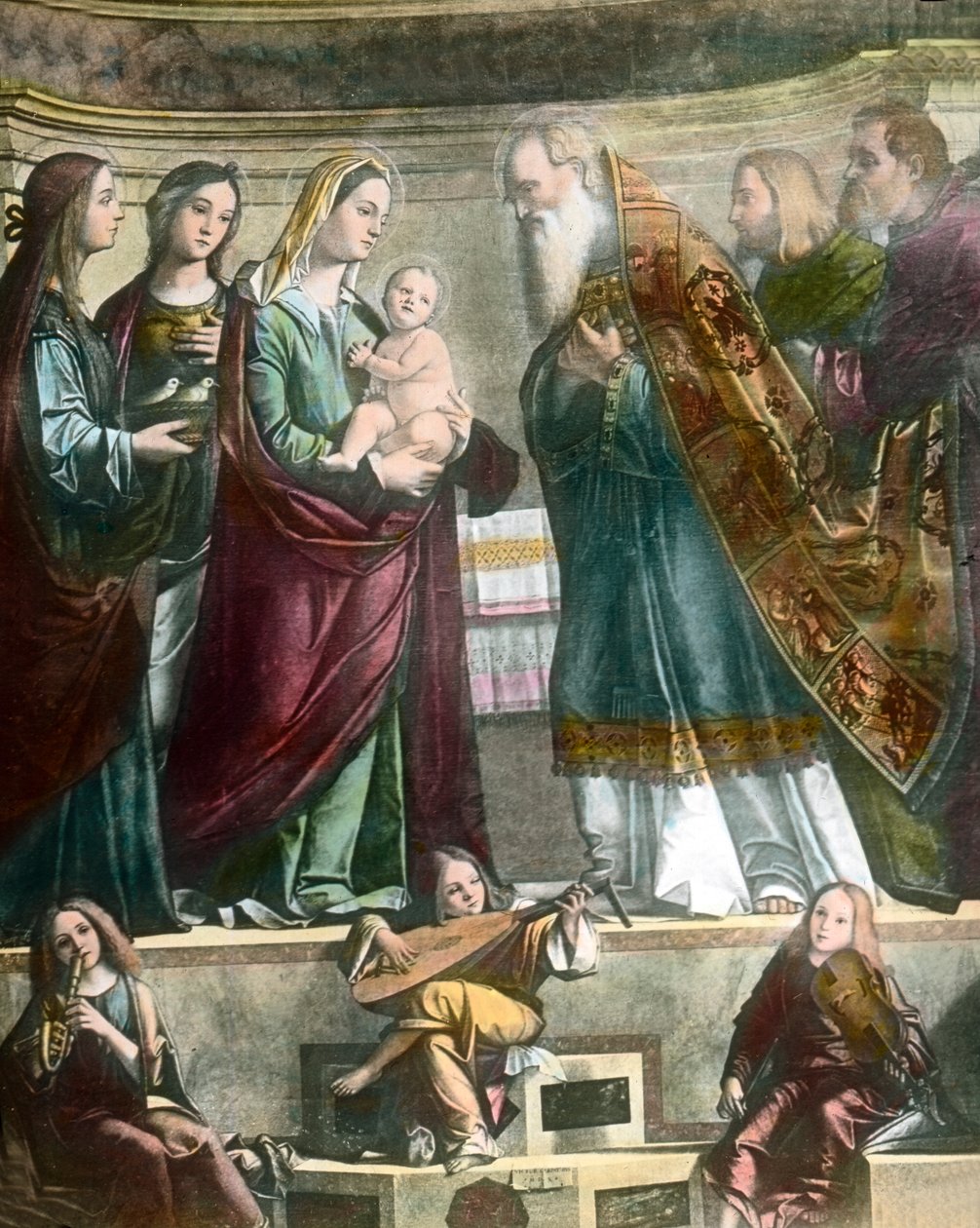 Goethe cestuje do Benátek, zde obraz Panny Marie zobrazující Ježíše v chrámu od Carpaccia od Unbekannter Künstler