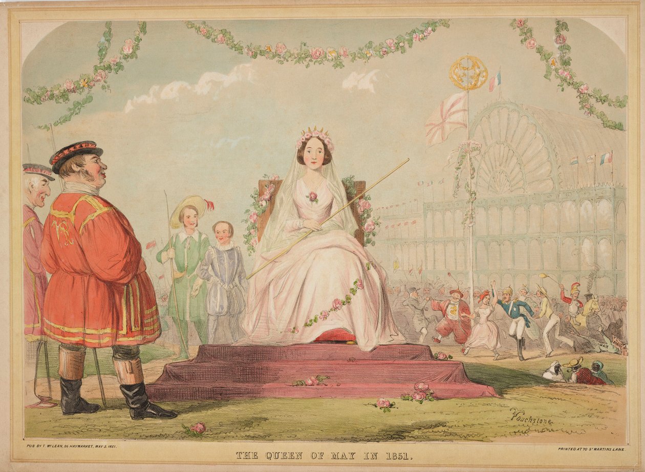 Velká výstava 1851 „Královna máje v roce 1851“ od Unbekannter Künstler