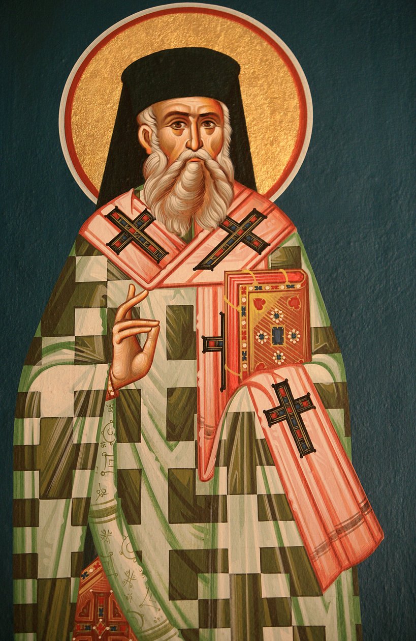 Řecká ortodoxní ikona znázorňující svatého biskupa Soluň Řecko od Unbekannt