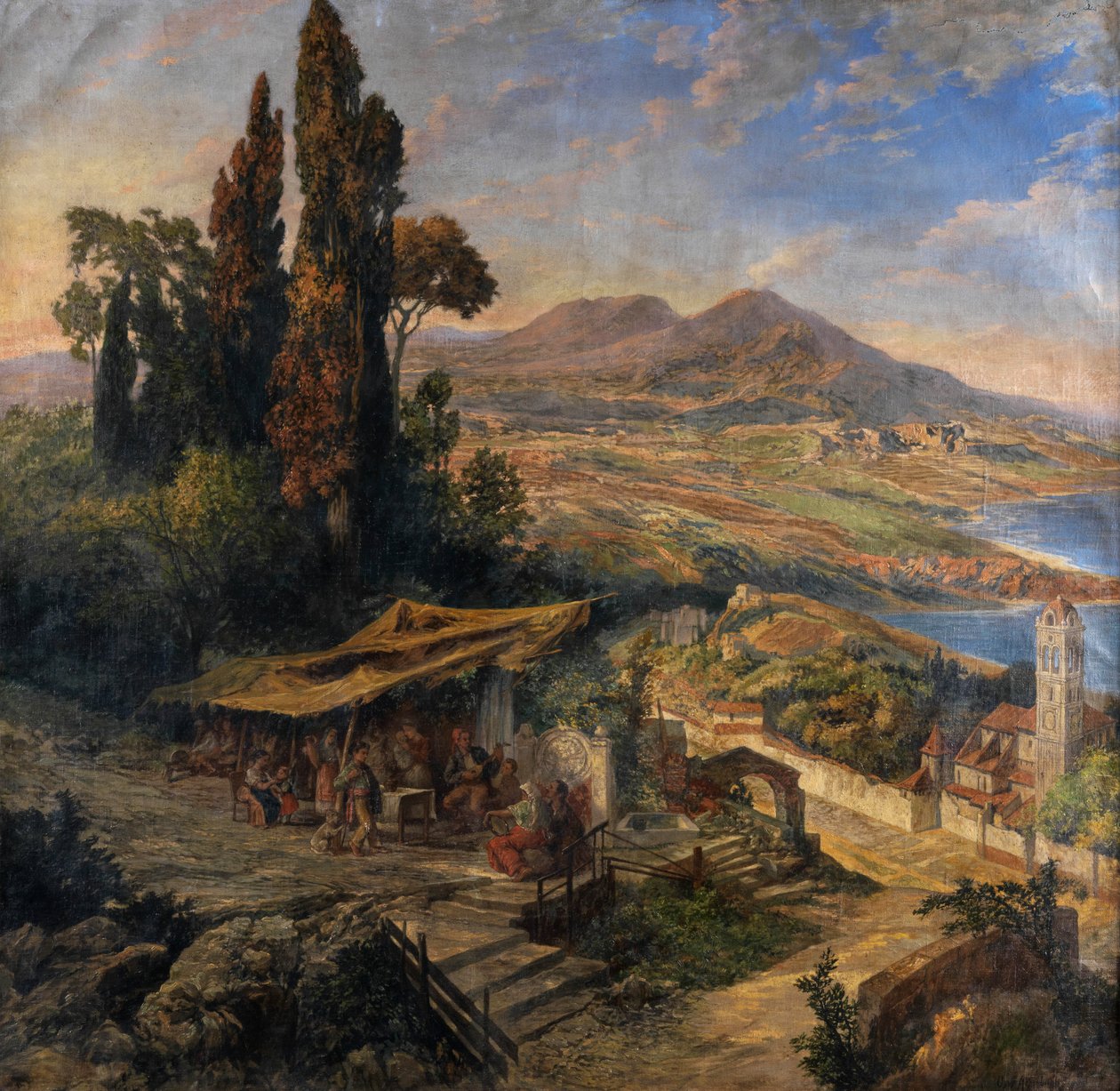 Neapolský záliv 19c od Unbekannter Künstler