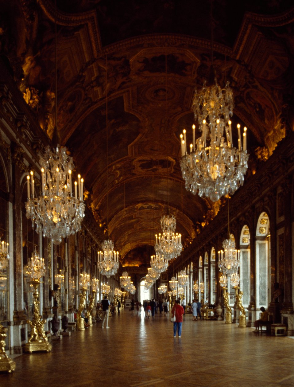 Zrcadlový sál, Versailleský palác , Francie od Benjamin Baud