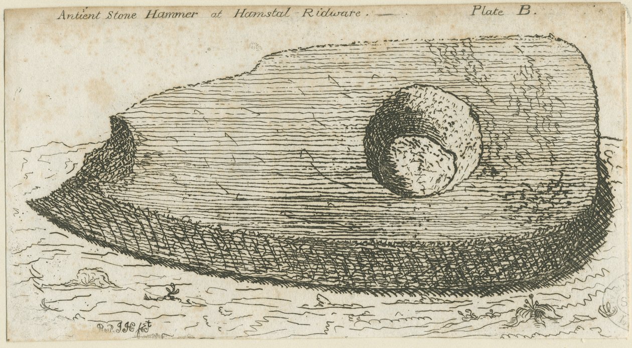 Hamstall Ridware - Archeologický nález: lept a [? 18. století] od Unbekannt