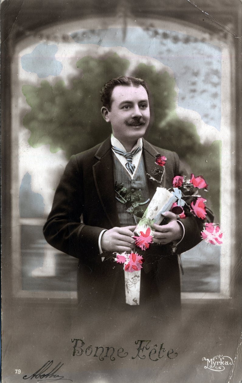 Happy Day Greeting Card - pohlednice koncem 19.-20. století od William M. Timlin