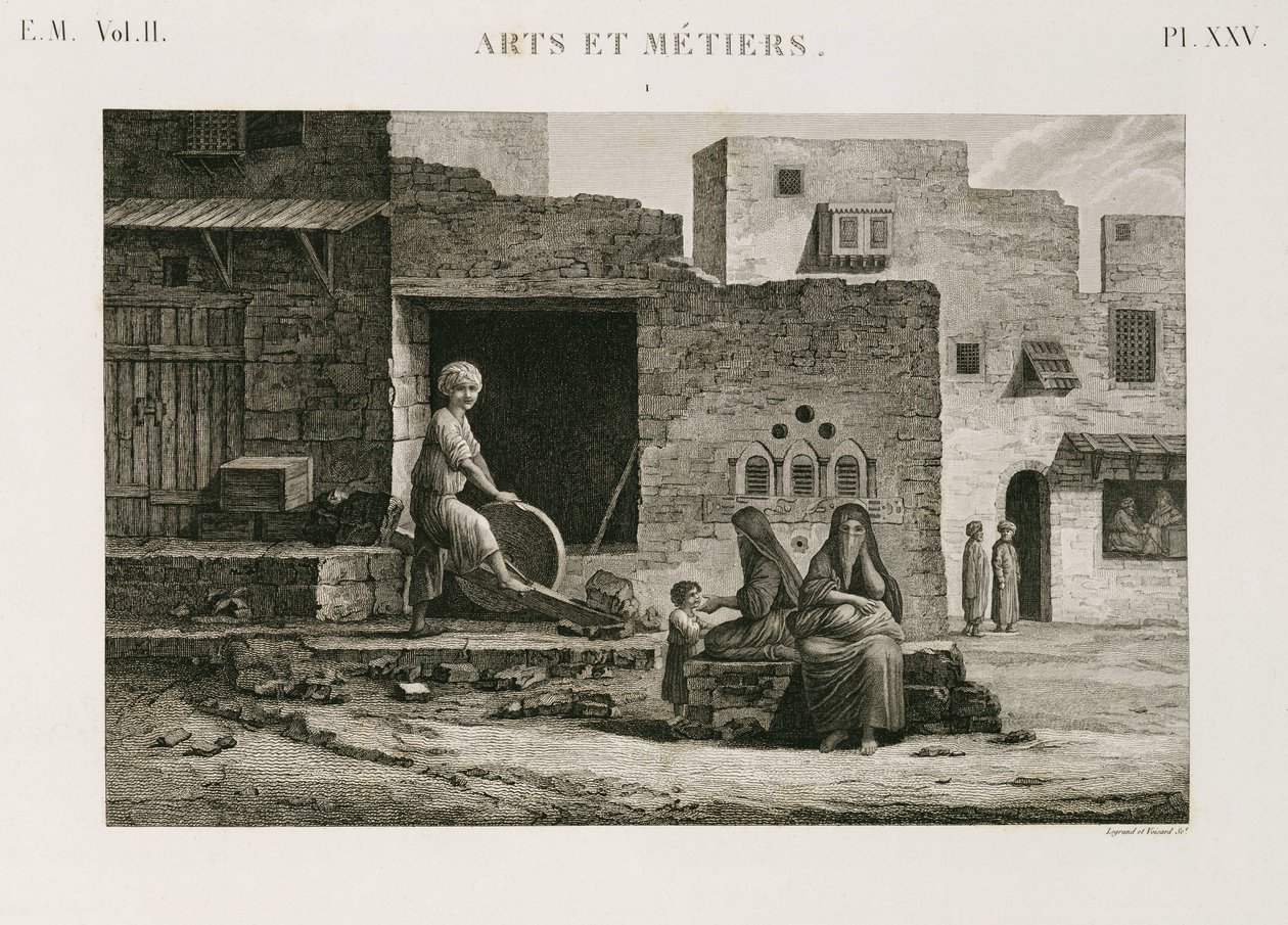 Železářské zboží a železářství Bruska na nože, Egypt, c 1798 od Unbekannt