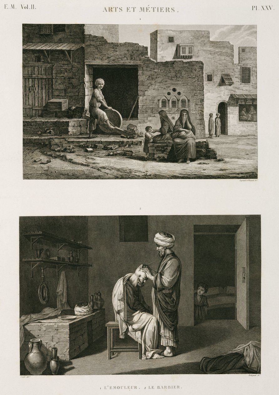 Železářství a železářství Brusič nožů a holič, Egypt, c 1798 od Unbekannt