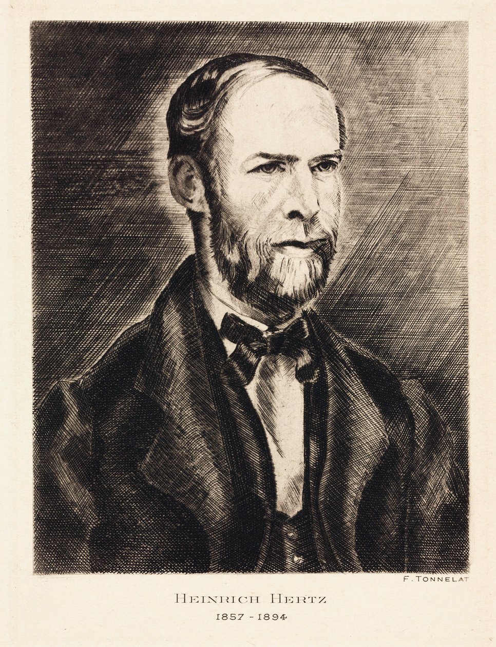 Heinrich Hertz, německý fyzik, konec 19. století od Unbekannt