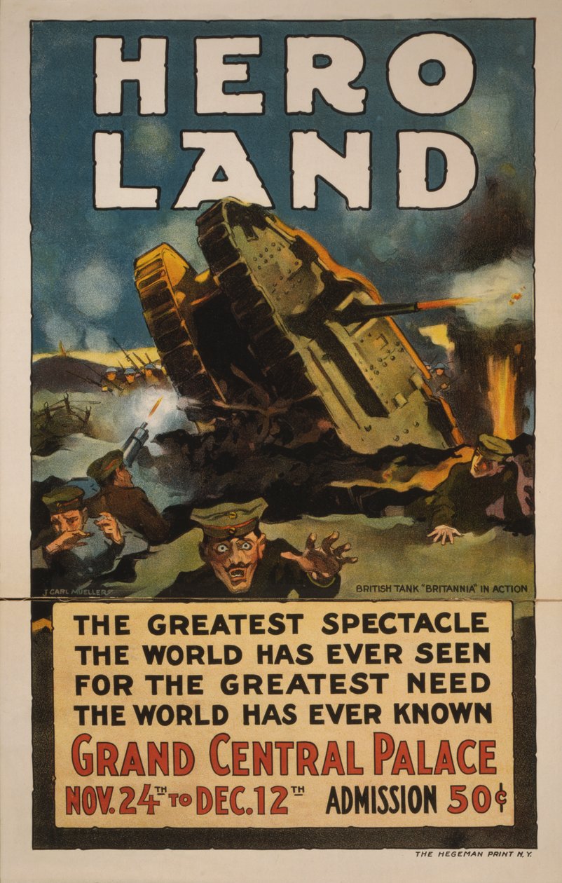 Hero Land Plakát, New York, New York od Unbekannt