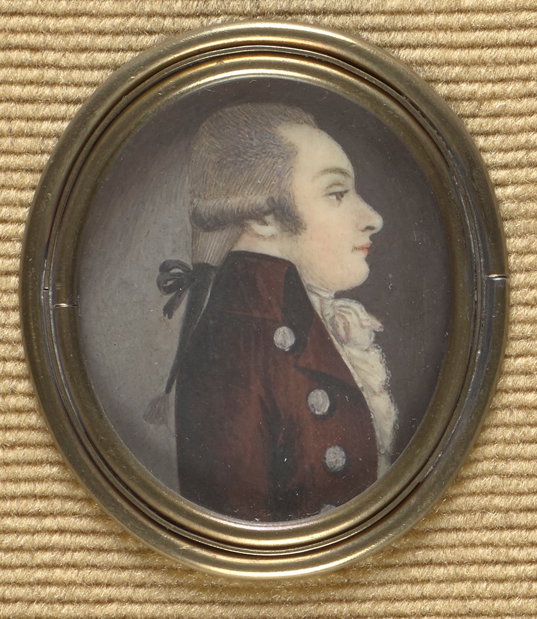 Gentleman z profilu (Wolfgang Amadeus Mozart?) od Unbekannter Künstler