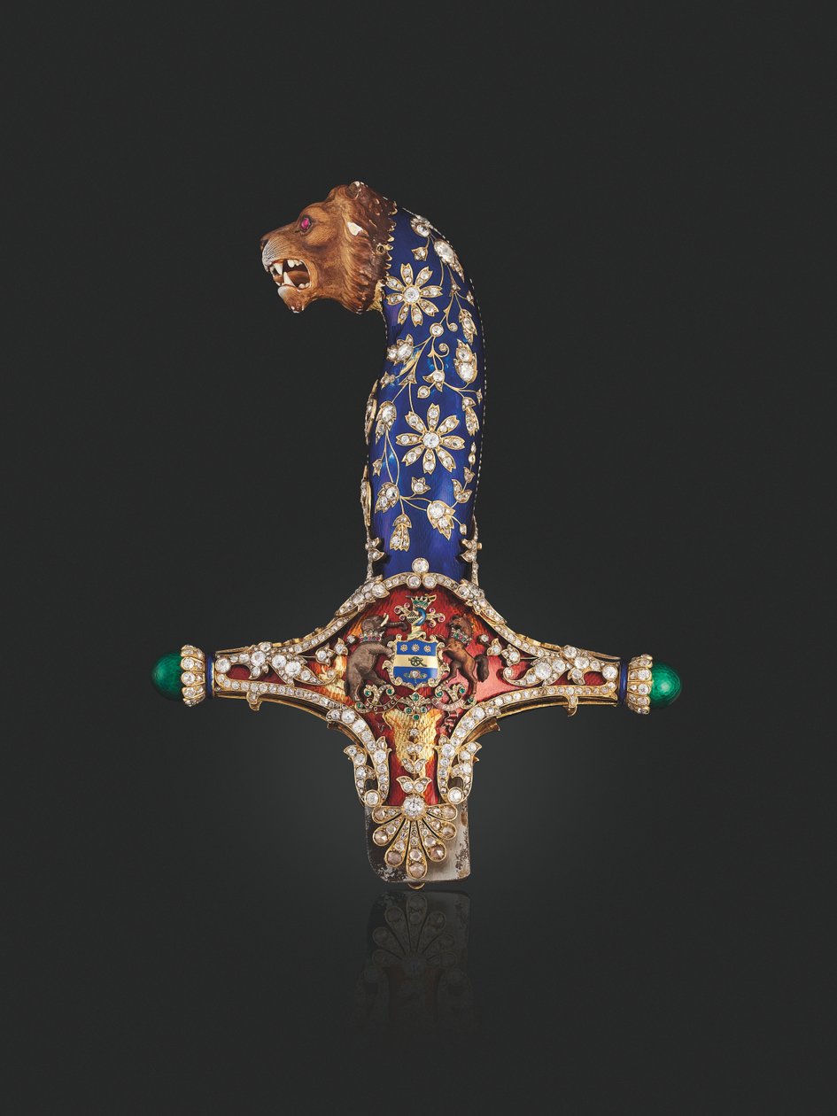 Hill of the State Sword of Maharaja Jagatjit Singh of Kapurthala, c.1900 od Unbekannt