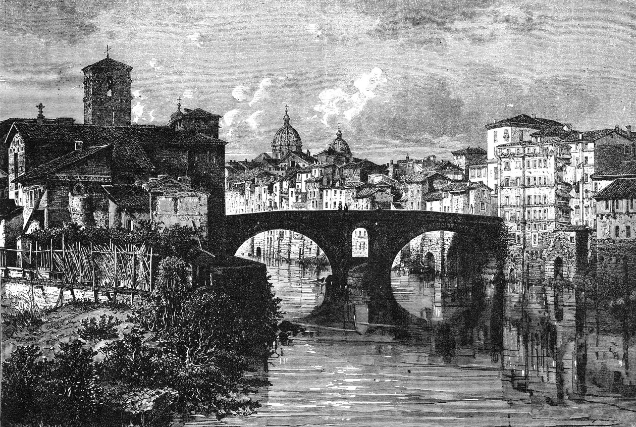 Historie starověkého Říma. Ostrov Tiberina na řece Tibeře Řím od Unbekannt