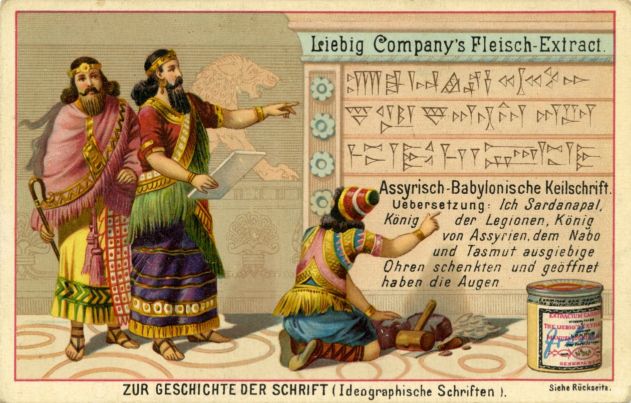 Dějiny písma ("Zur Geschichte der Schrift") od Unbekannter Künstler