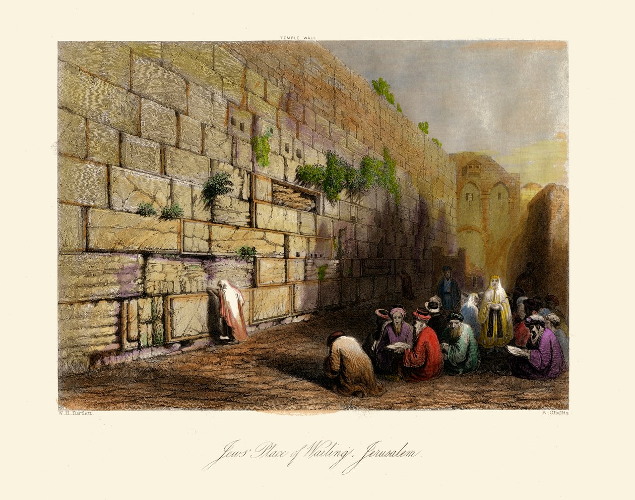 Svatá země - Židé Místo nářků, Jeruzalém -Bible od Unbekannter Künstler