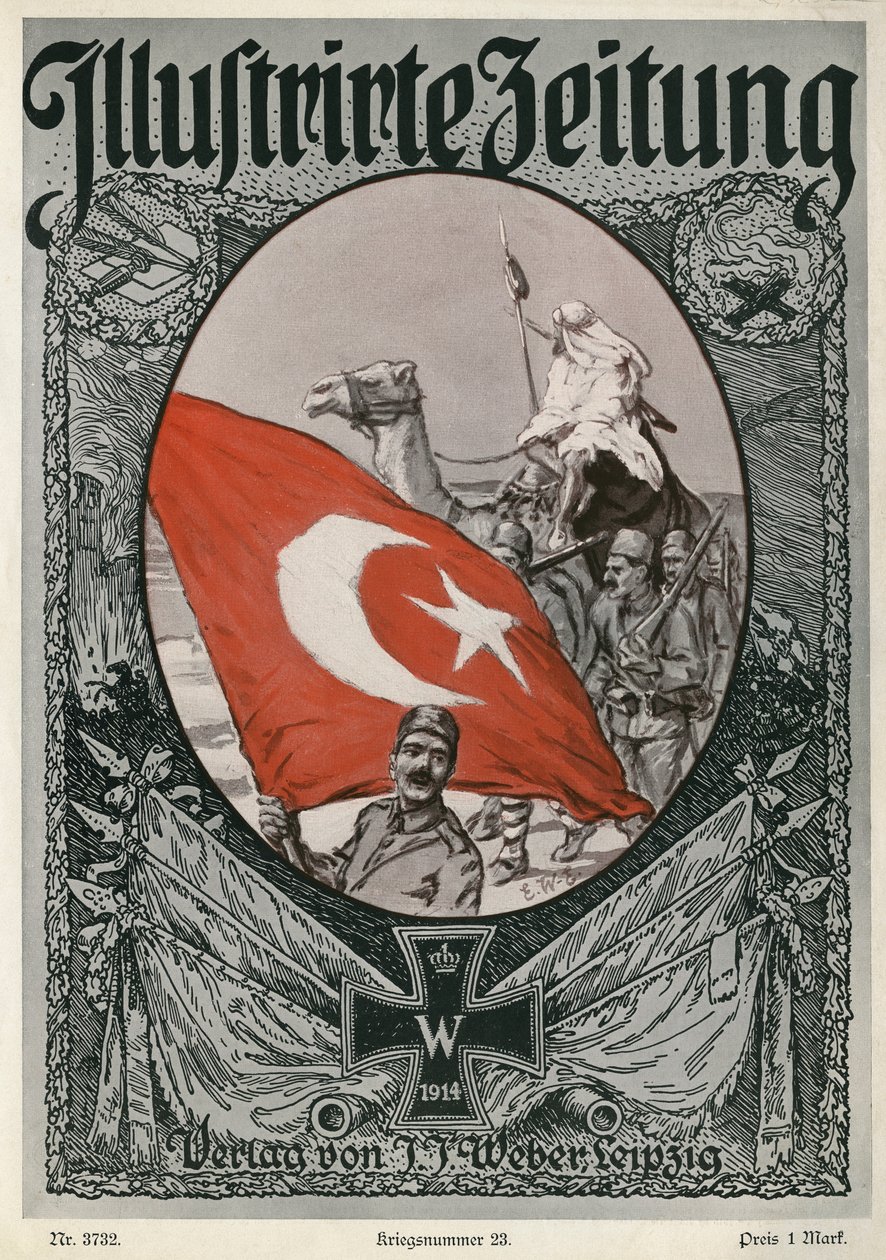 Illustrirte Zeitung: obálka, 7. ledna 1915 od Unbekannter Künstler