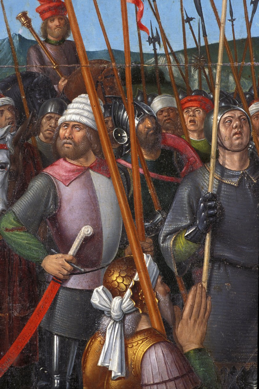 Indre et Loire N* 174 - Chateau de Loches - Detail oltářního obrazu ukřižování - Škola Jeana Fouqueta - 1485 - od Unbekannt