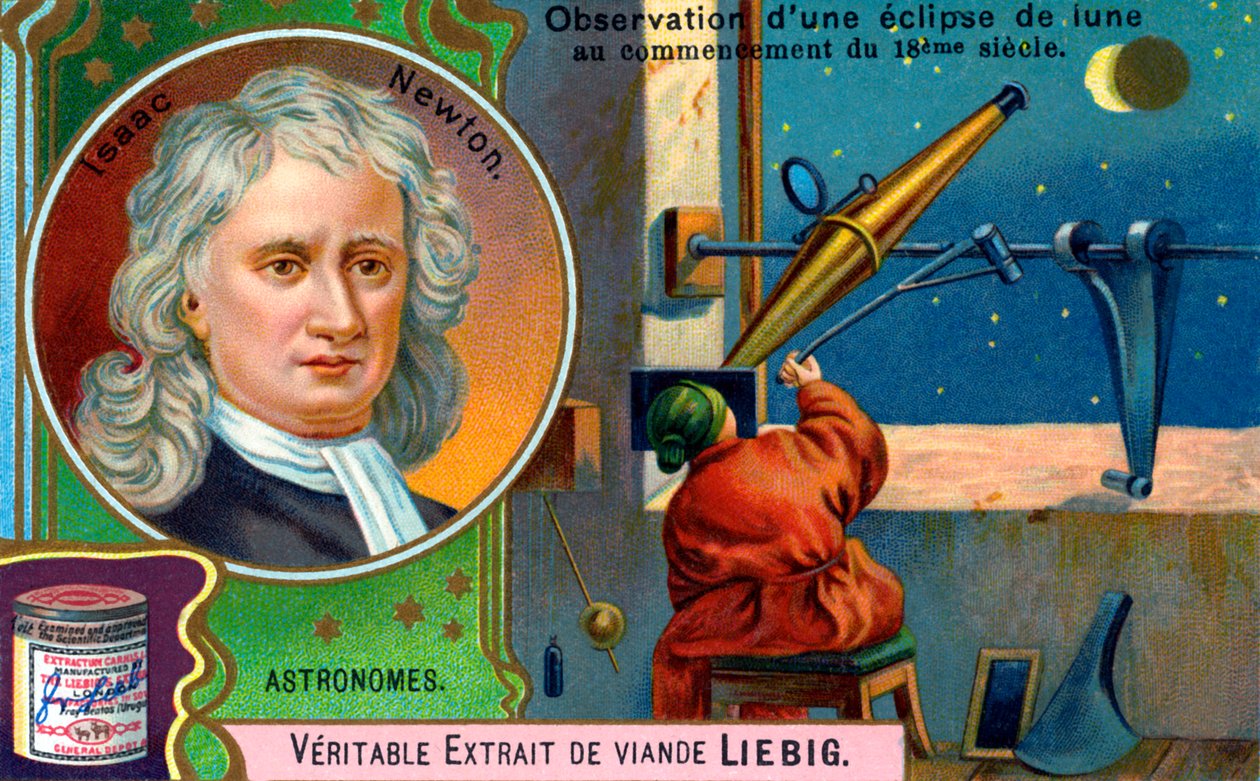 Isaac Newton od Unbekannter Künstler