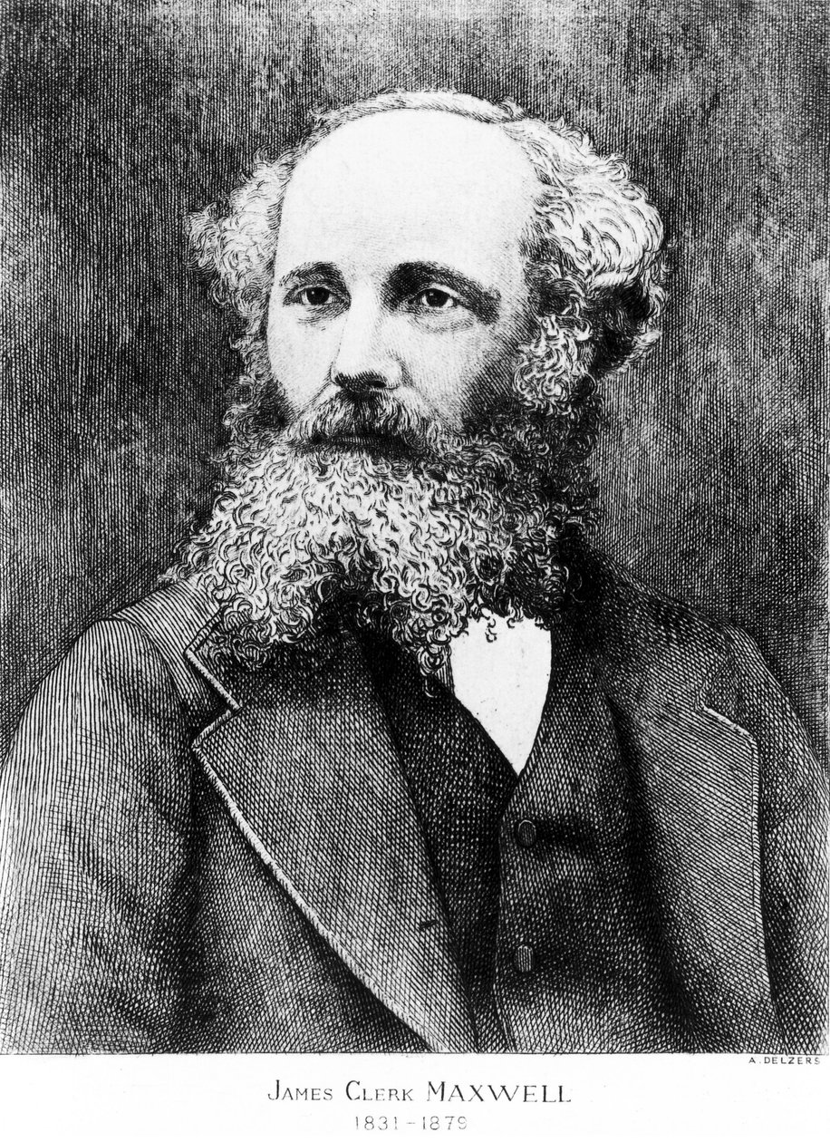 James Clerk Maxwell, skotský fyzik, c 1870 od Unbekannt