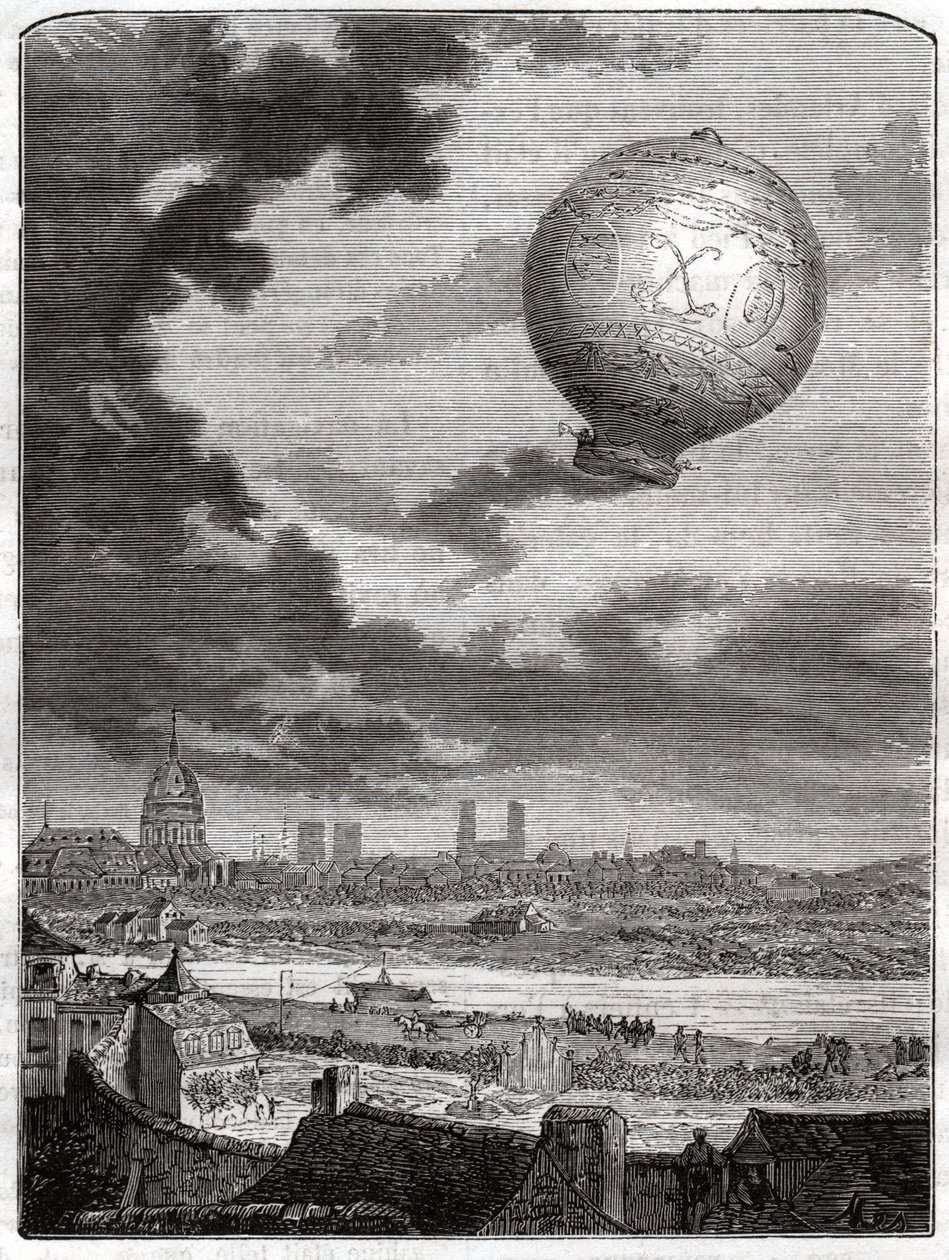 Jean Francois Pilatre de Rozier. od Unbekannter Künstler