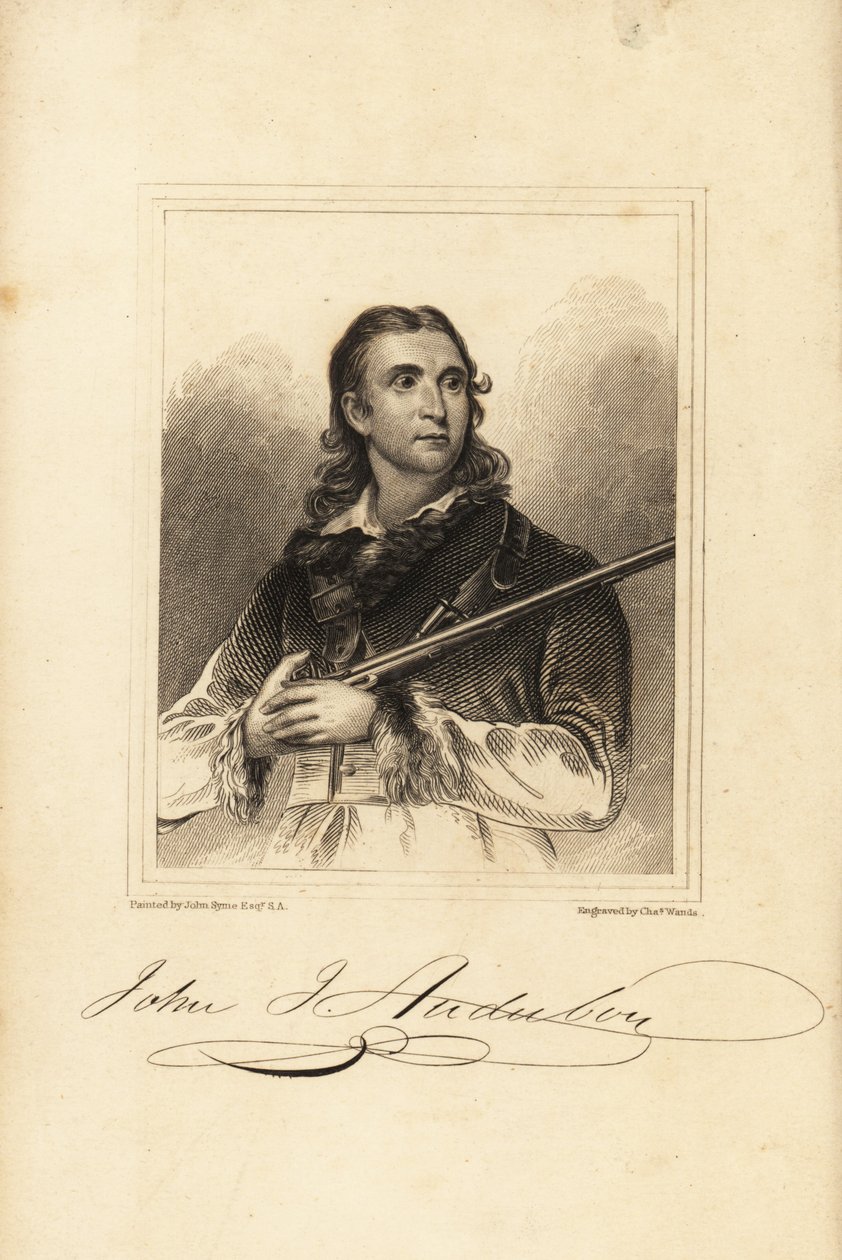 John James Audubon , americký ornitolog, přírodovědec a malíř od Unbekannt