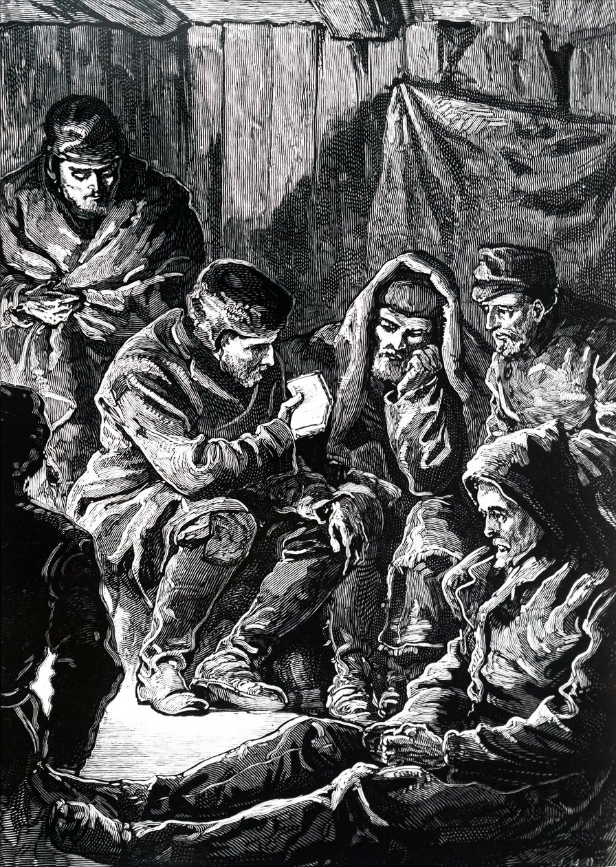John Richardson během Franklinovy pozemní arktické expedice. od Unbekannt