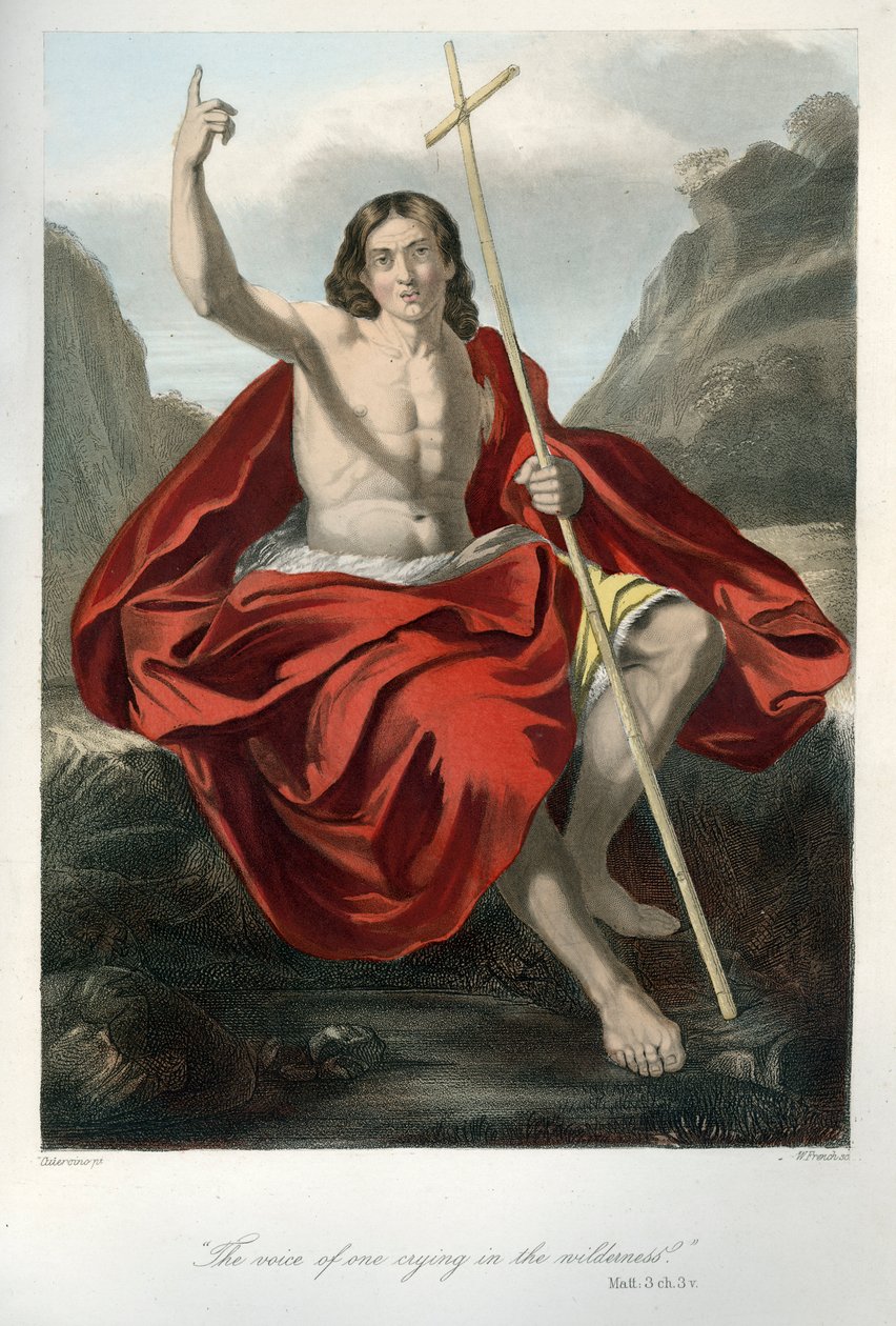 Kázání Jana Křtitele - Bible, Nový zákon od Unbekannter Künstler