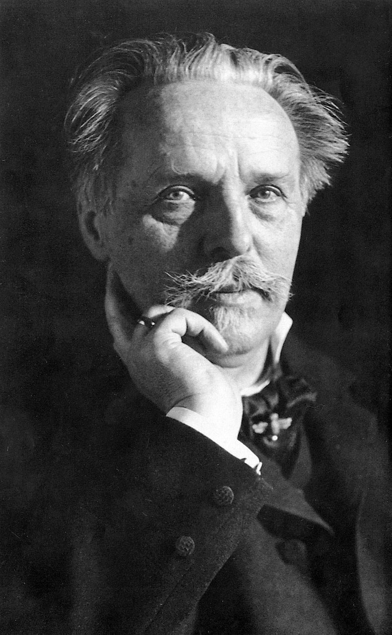 Karl Friedrich May (1842-1912), německý spisovatel, foto: Erwin Raupp od Unbekannter Künstler
