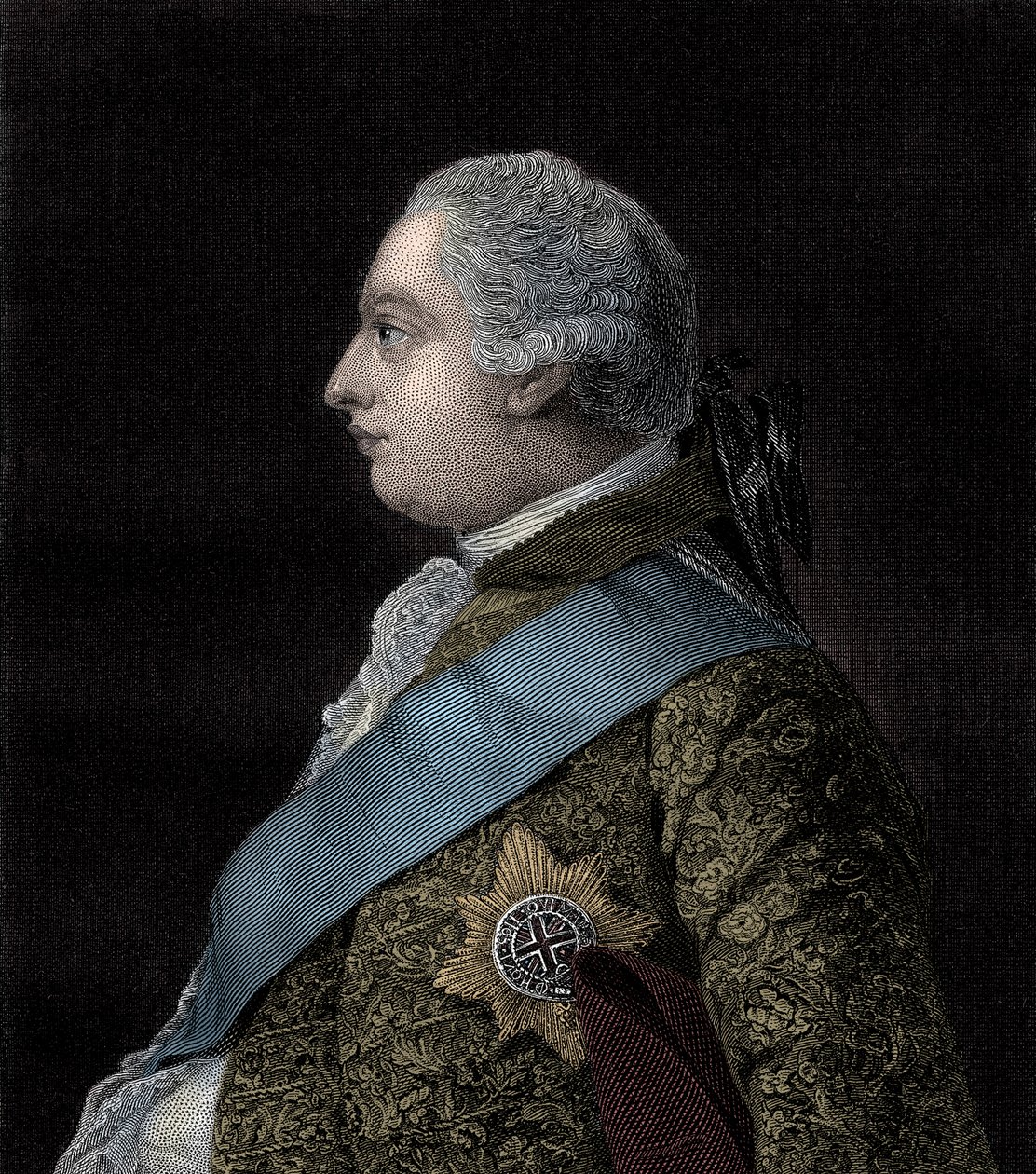 Král Jiří III. od Unbekannter Künstler