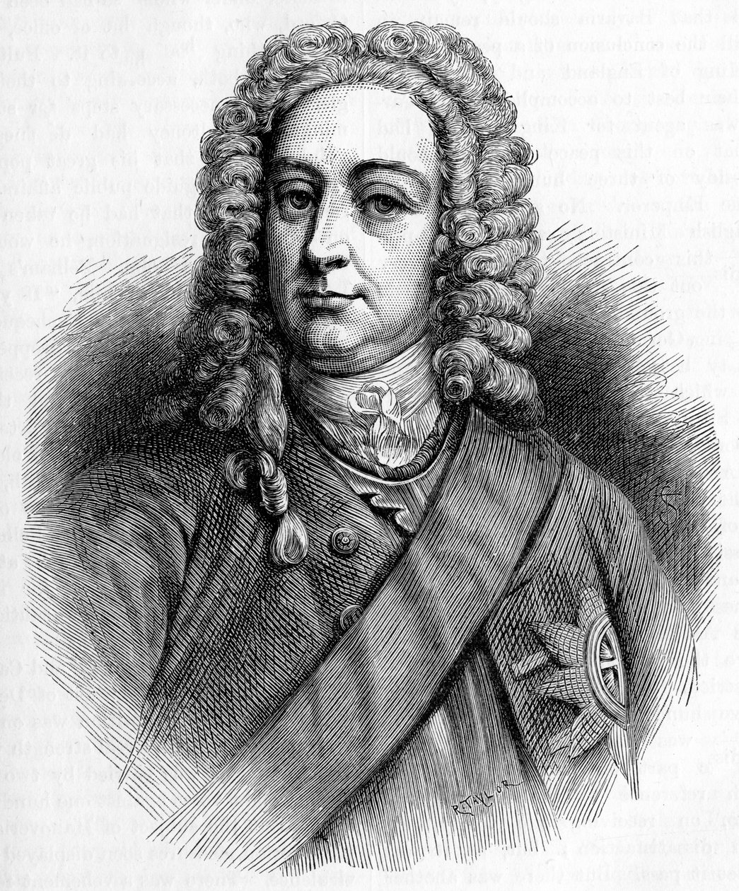 Král Jiří II - portrét od Unbekannter Künstler