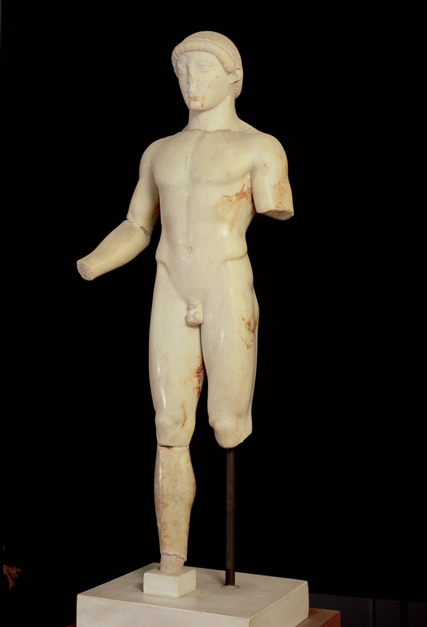 Kouros: jednonohý chlapec (pohled zepředu – viz také 66079) od Unbekannt