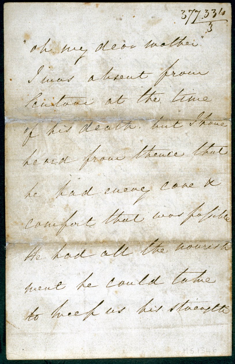 Dopis od Florence Nightingalové, květen 1856 od Unbekannt
