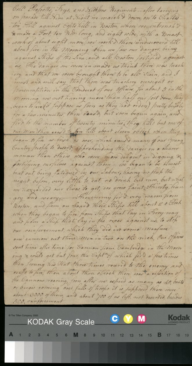 Dopis Petera Browna Sarah Brownové, 25. června 1775 (papír) od Unbekannter Künstler