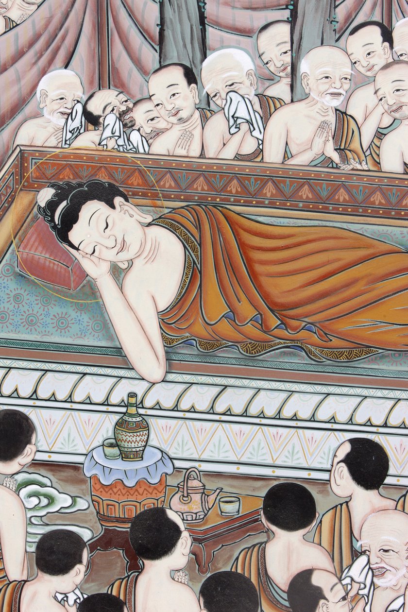 Život Buddhy Po 45 letech výuky dharmy přešel Buddha do Parinirvany, Soulu, Coree du Sud od Unbekannt