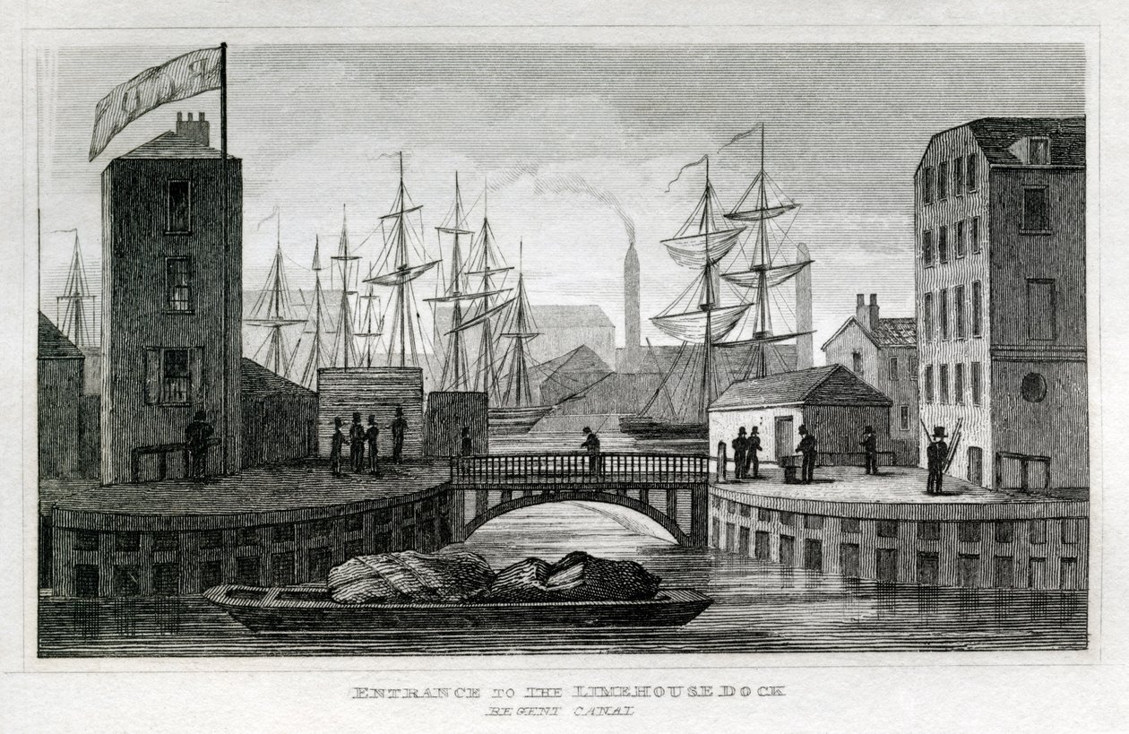 Limehouse Dock od Unbekannt
