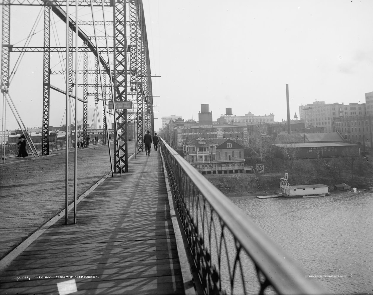 Little Rock, z Free Bridge od Unbekannter Künstler