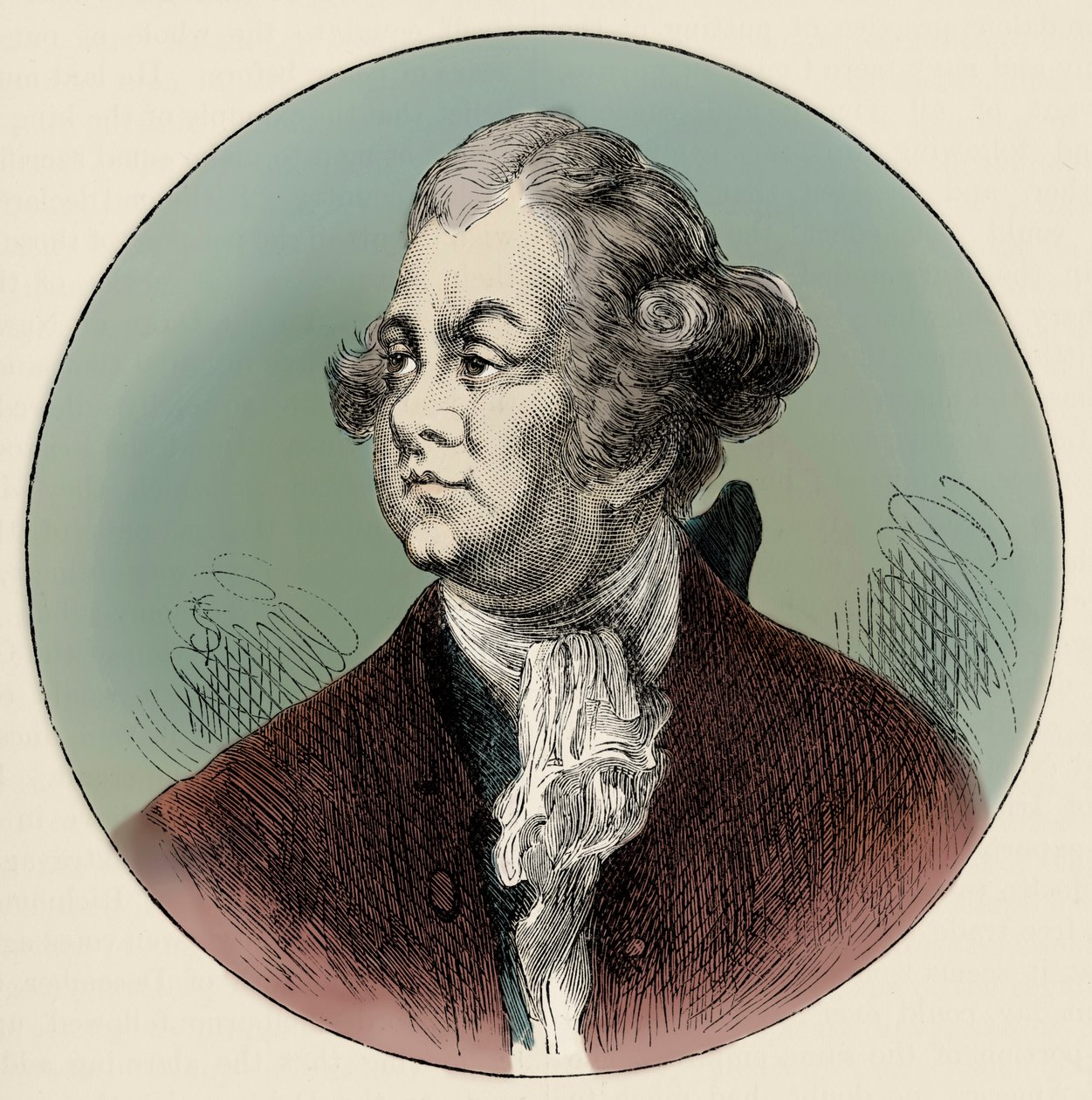 Lord Frederick North - portrét od Unbekannter Künstler