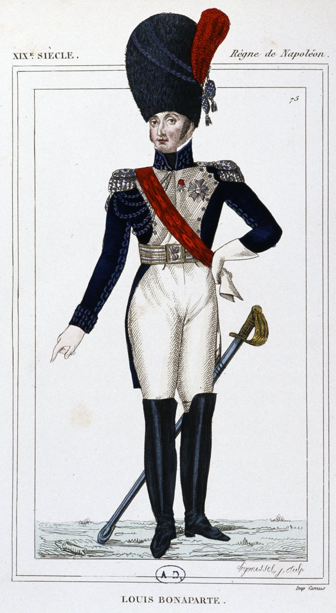 Ludvík Bonaparte, asi 1810 (rytina) od Unbekannter Künstler