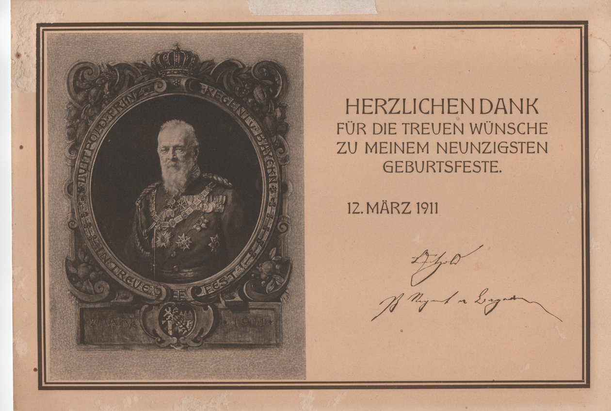 Luitpold Karl Joseph Wilhelm Bavorský od Unbekannter Künstler