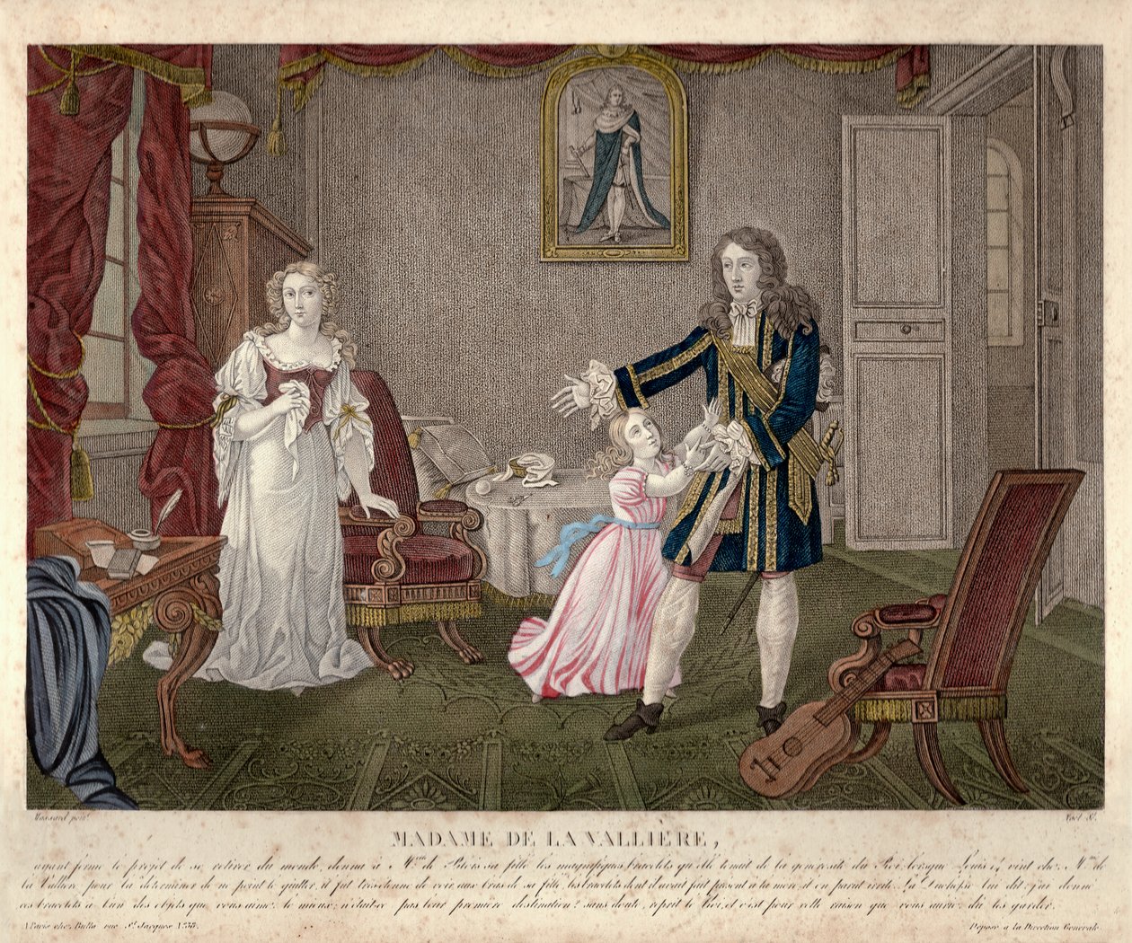 Madame de Lavallière, Paříž, kolem roku 1825 (rytina) od Unbekannter Künstler
