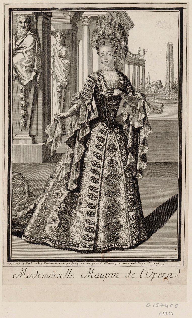 Mademoiselle Maupin v opeře od Unbekannter Künstler