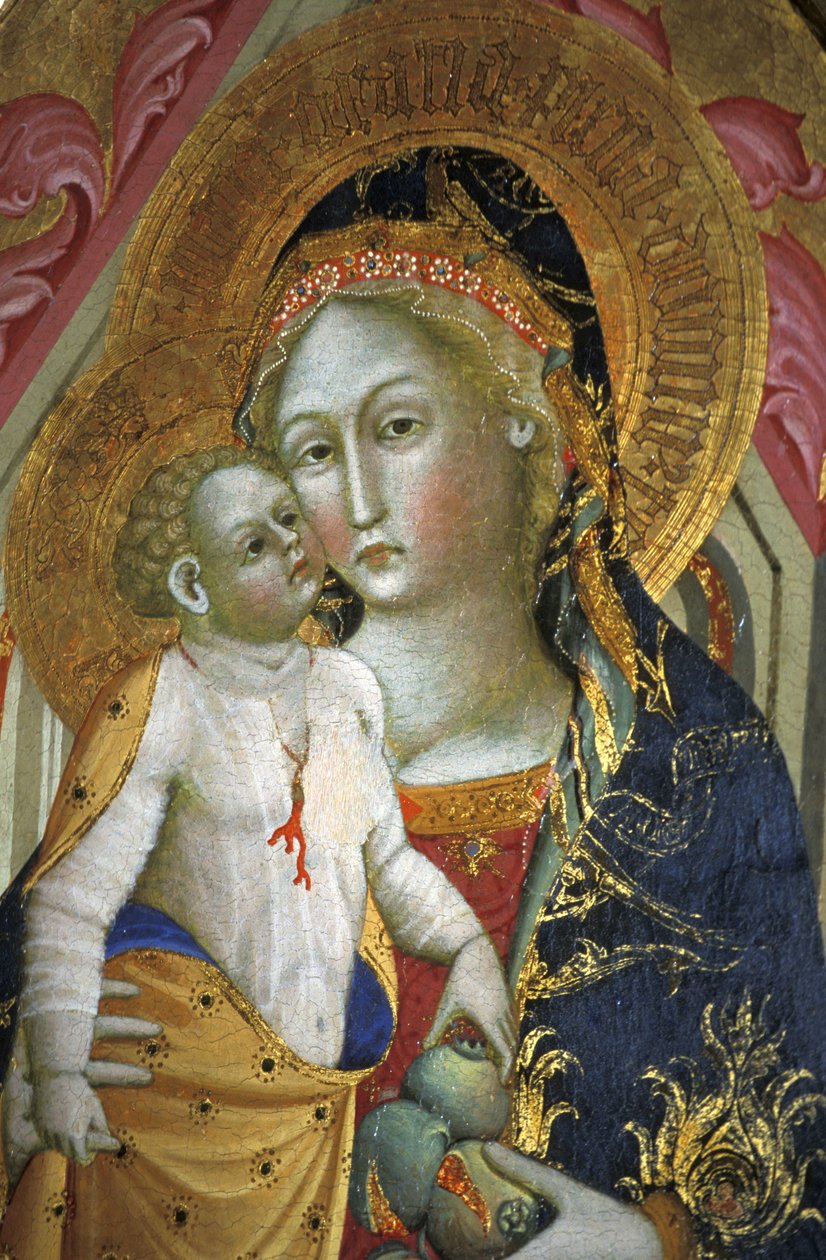 Madonna a dítě, Francesco di Gentile, XIV století, Piersanti museum, Matelica, Marche, Itálie od Unbekannt