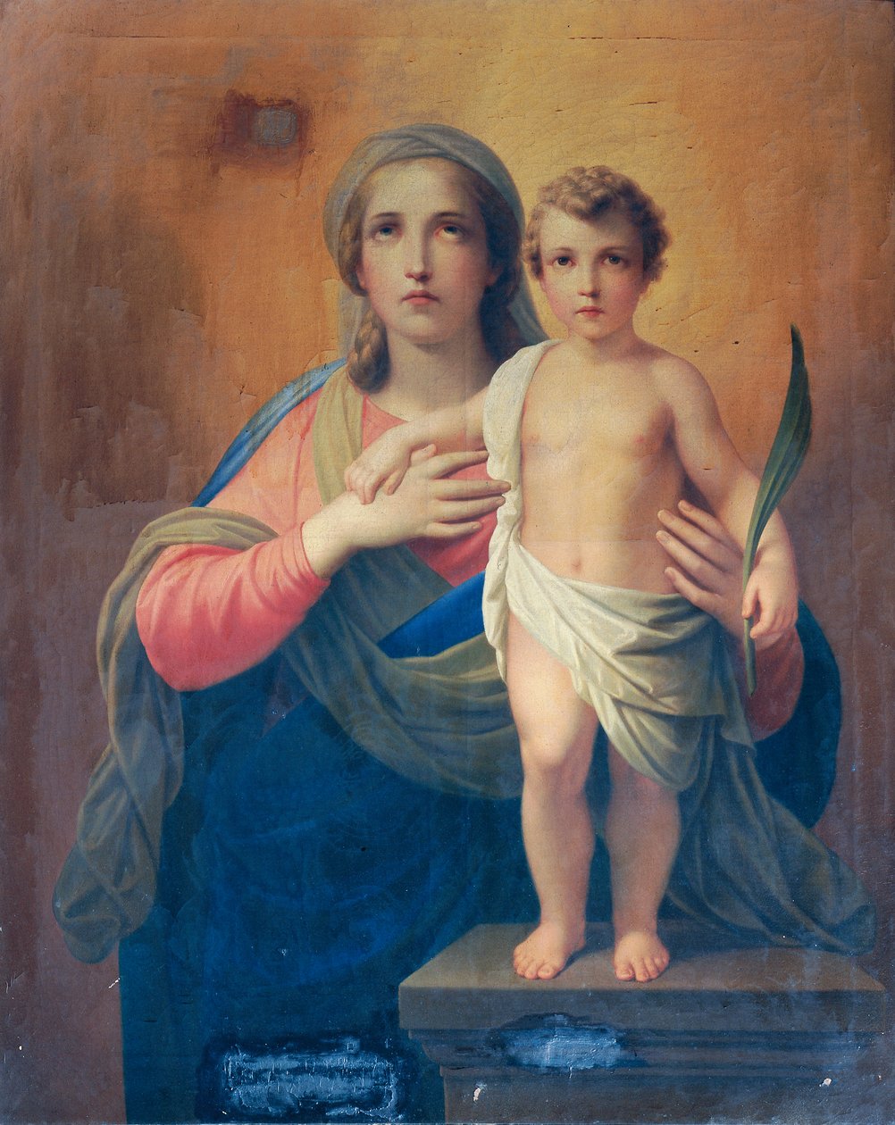 Madonna a dítě od Unbekannter Künstler