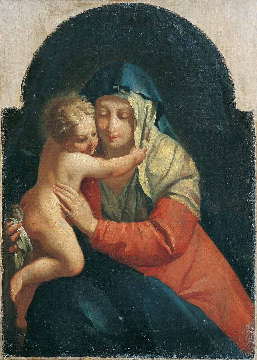 Madonna a dítě od Unbekannter Künstler
