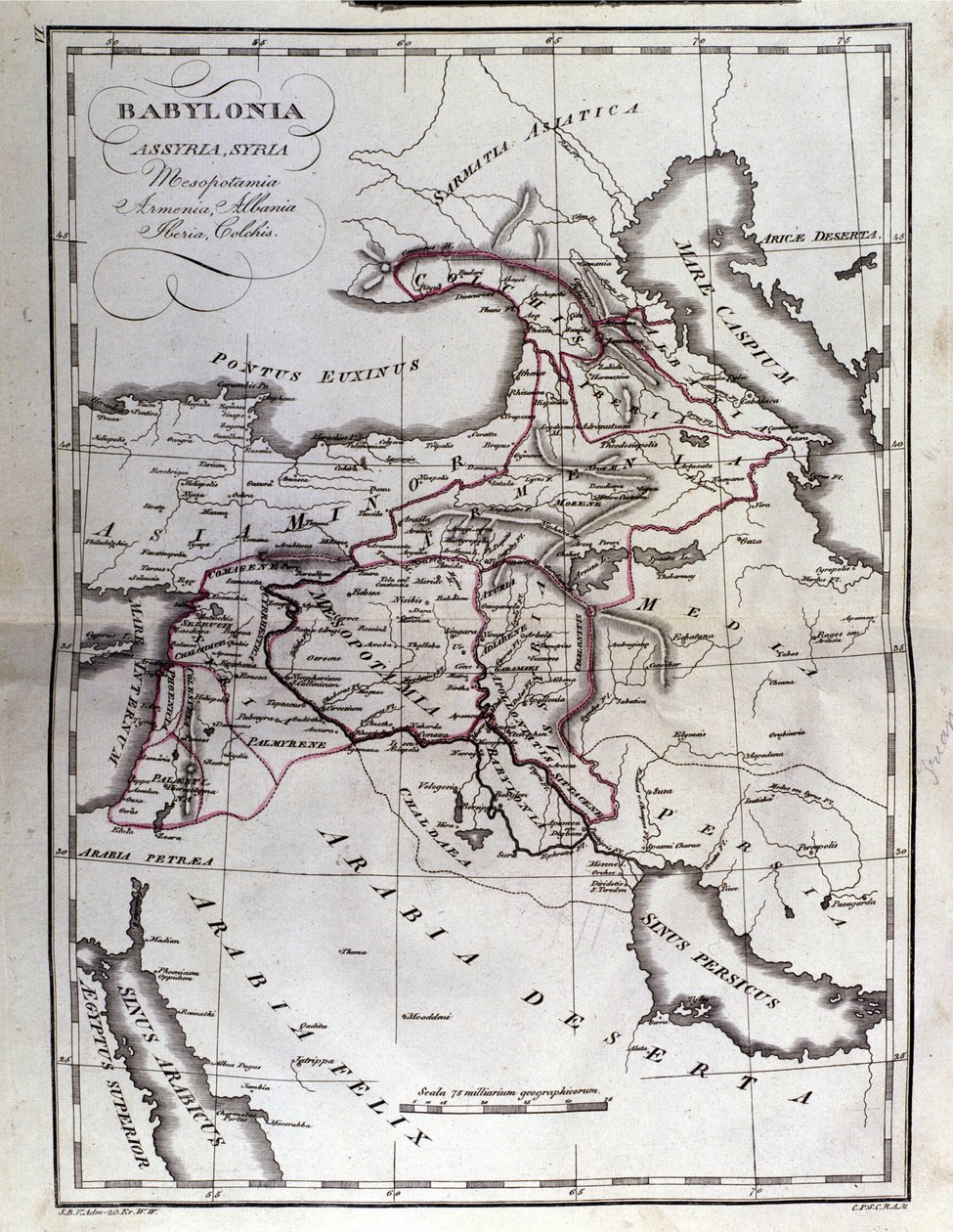 Mapa Mezopotámie od Unbekannter Künstler