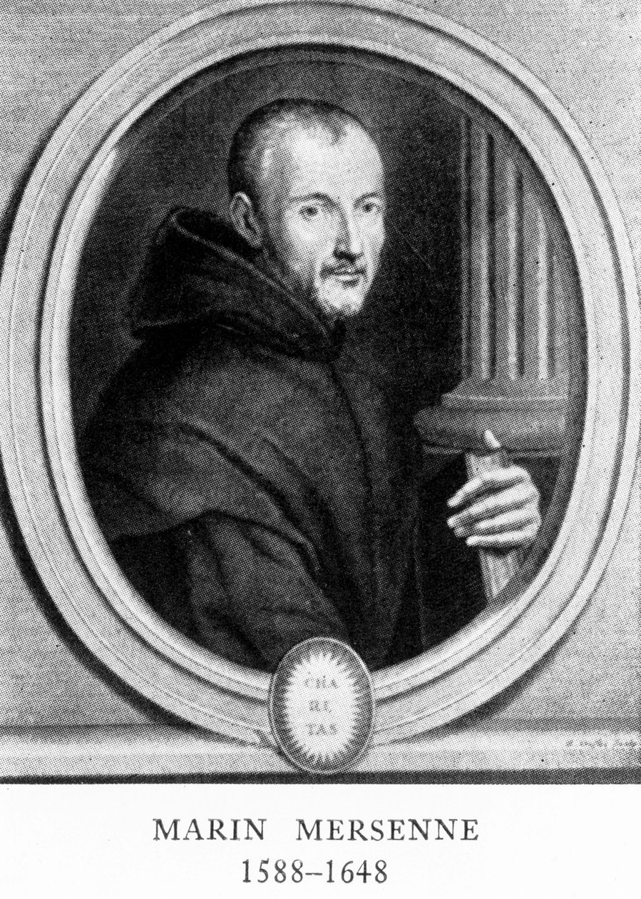 Marin Mersenne, francouzský matematik a vědec, počátek 17. století od Unbekannt
