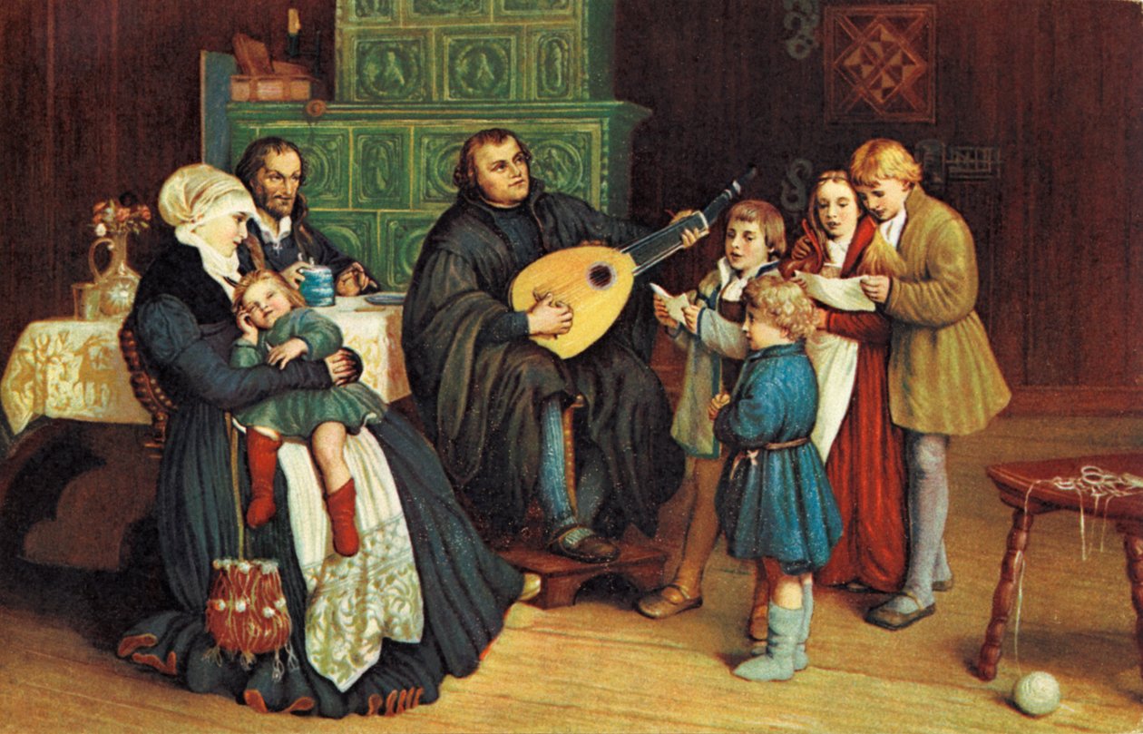 Martin Luther se svým od Unbekannter Künstler
