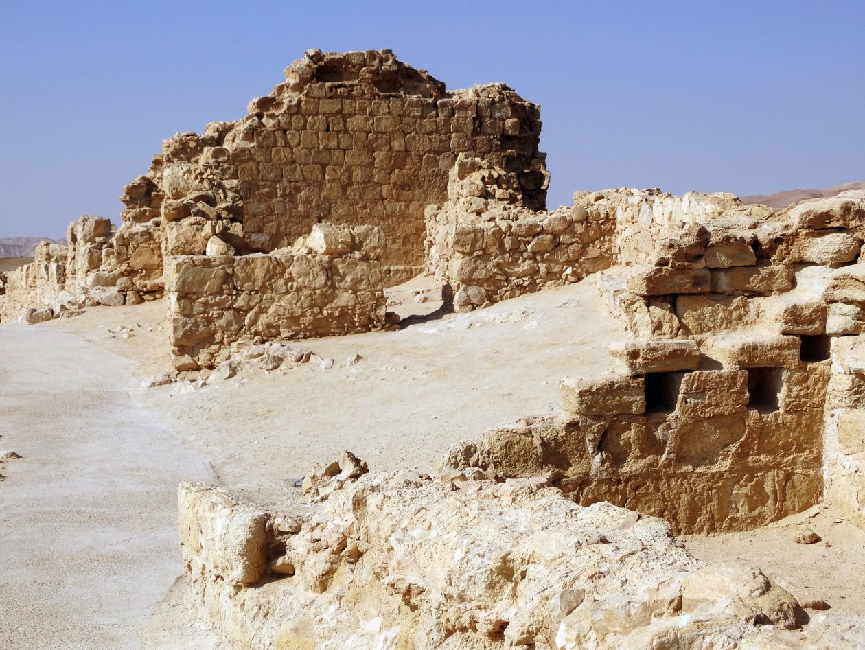 Masada je starobylé opevnění v jižním okrese Izraele (fotografie) od Unbekannt